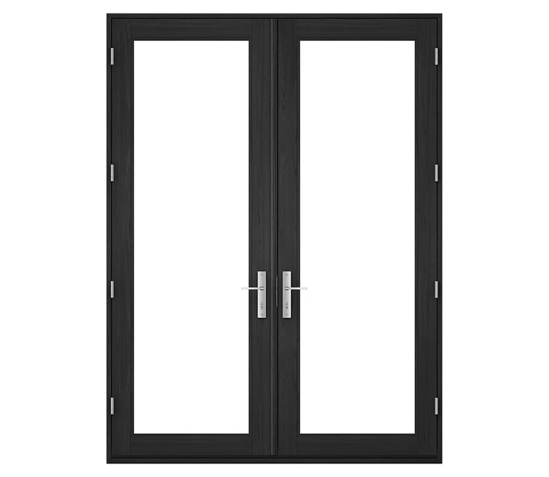 Pella Reserve Contemporary Wood Hinged Patio Door in New London